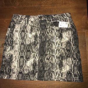 Snakeskin skirt